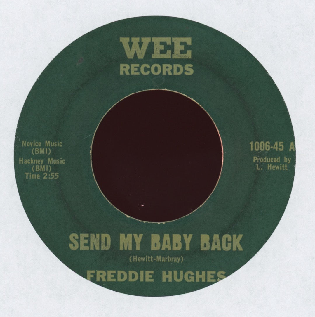 Freddie Hughes - Send My Baby Back on Wee Northern Soul 45