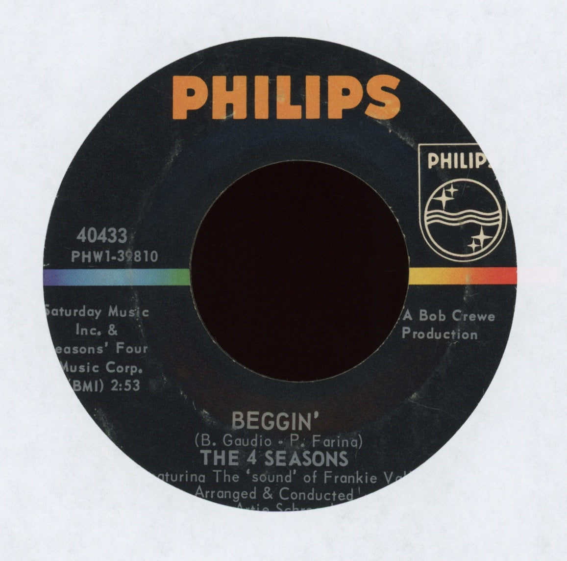 The Four Seasons - Beggin' on Philips Northern Soul 45