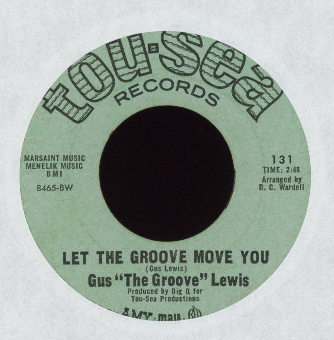 Gus 'The Groove' Lewis - Let The Groove Move You on Tous-Sea Soul Funk 45