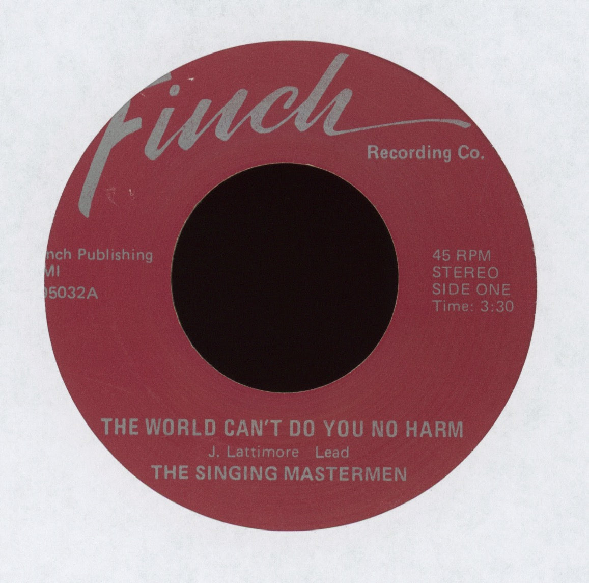 The Singing Mastermen - The World Can't Do You No Harm Gospel 45