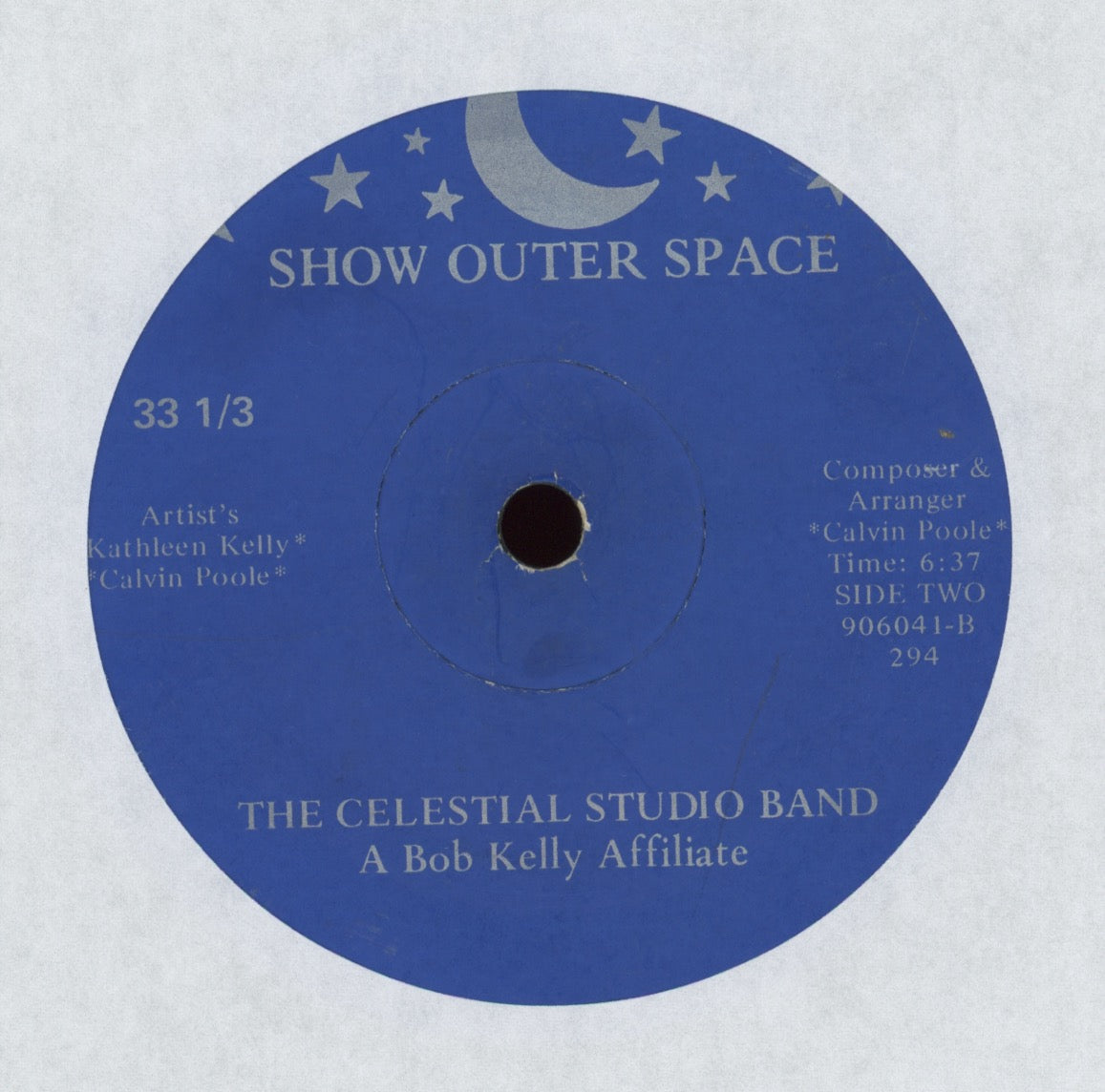 The Celestial Studio Band - The Blue Galaxy Private Press Funk Modern Soul 7"