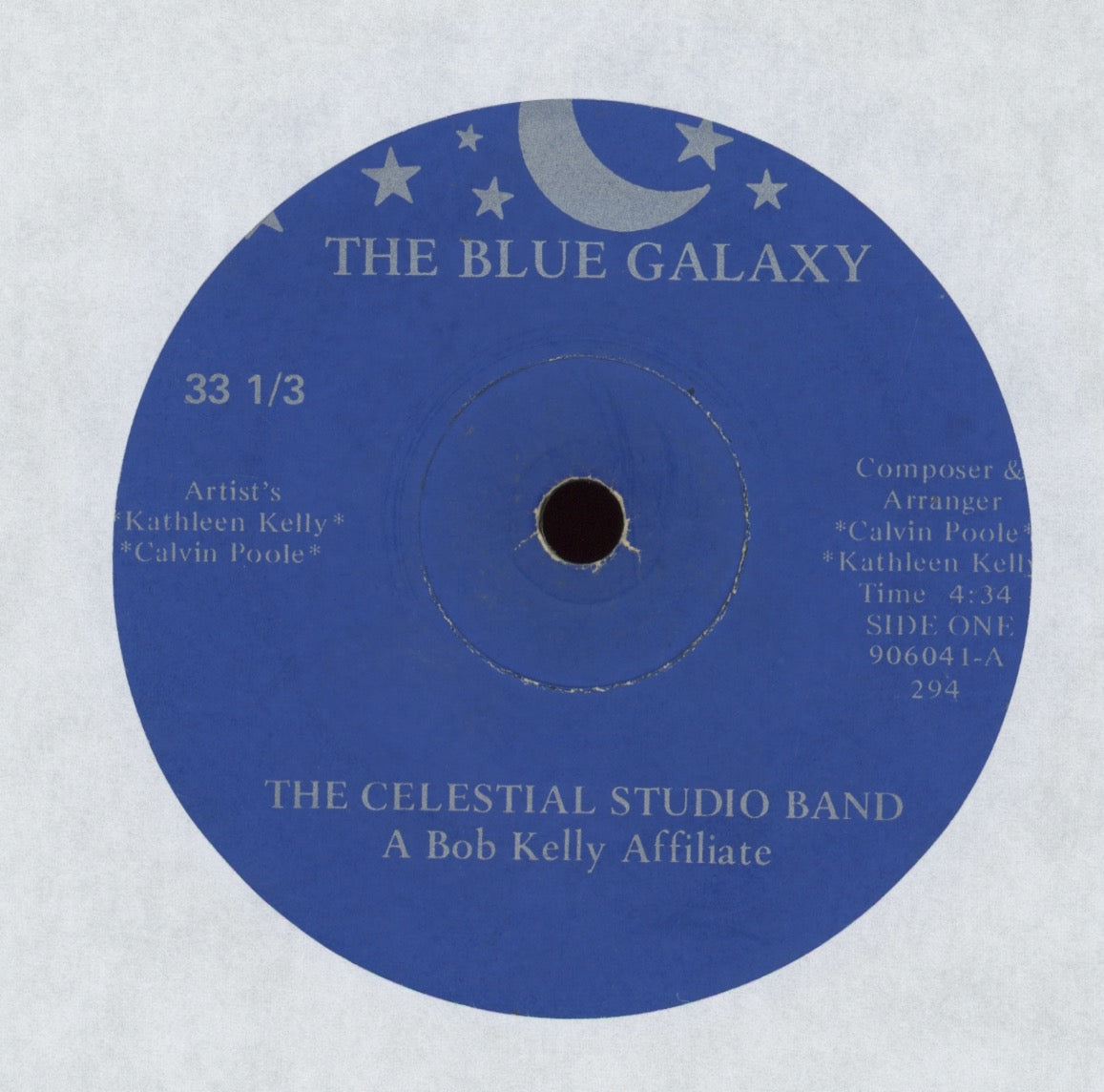 The Celestial Studio Band - The Blue Galaxy Private Press Funk Modern Soul 7"