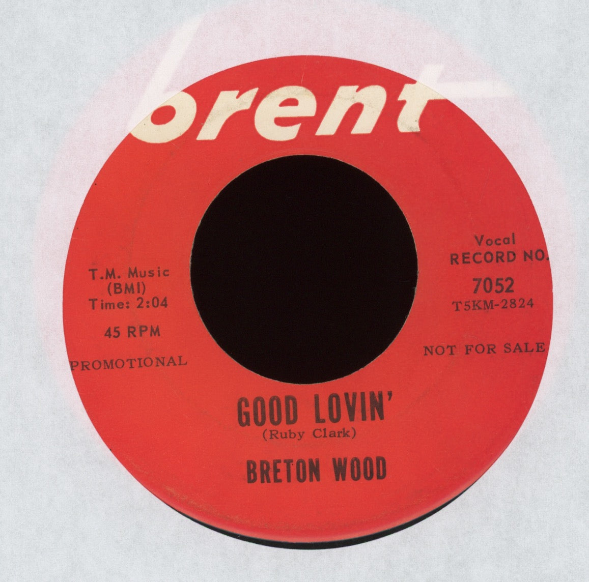 Brenton Wood - I Want Love on Brent Promo Sweet Soul 45