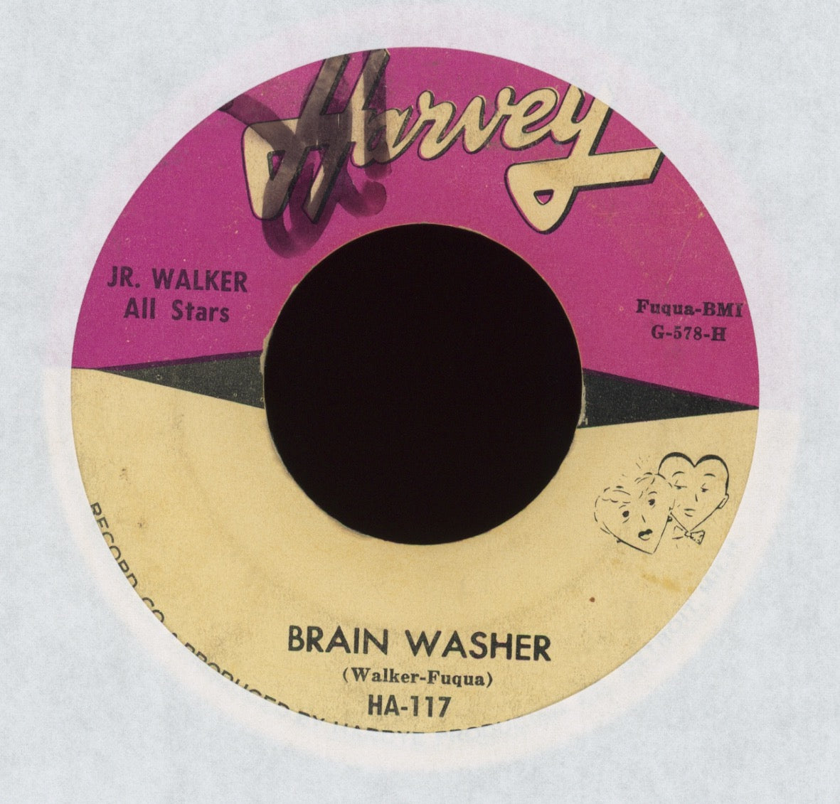 Junior Walker & The All Stars - Brain Washer on Harvey R&B Mod Soul 45