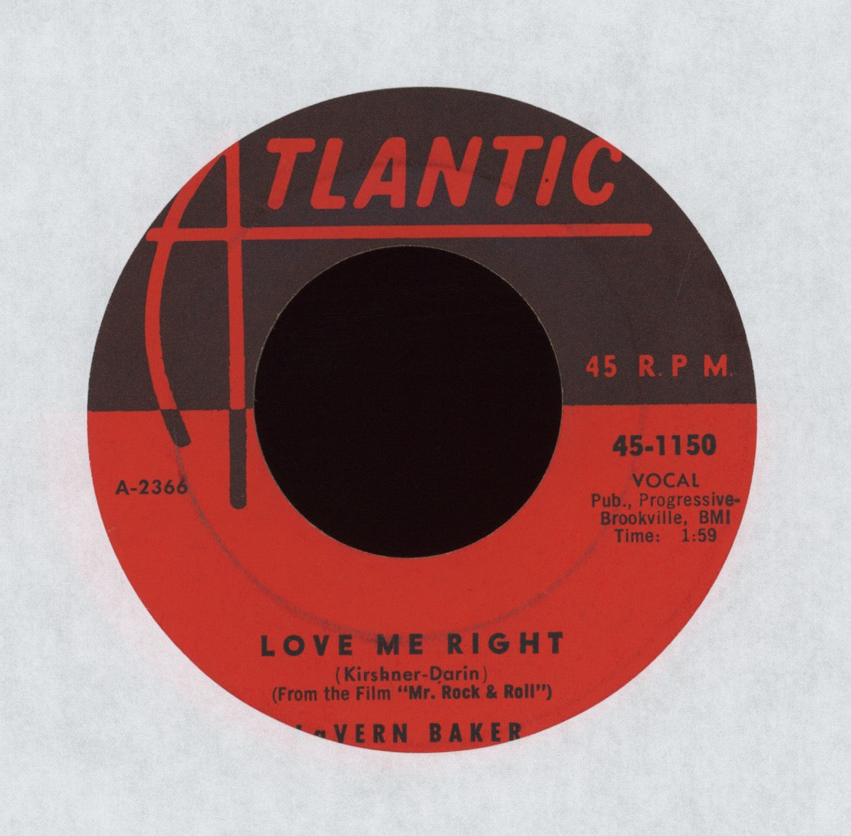 LaVern Baker -  Love Me Right on Atlantic R&B 45