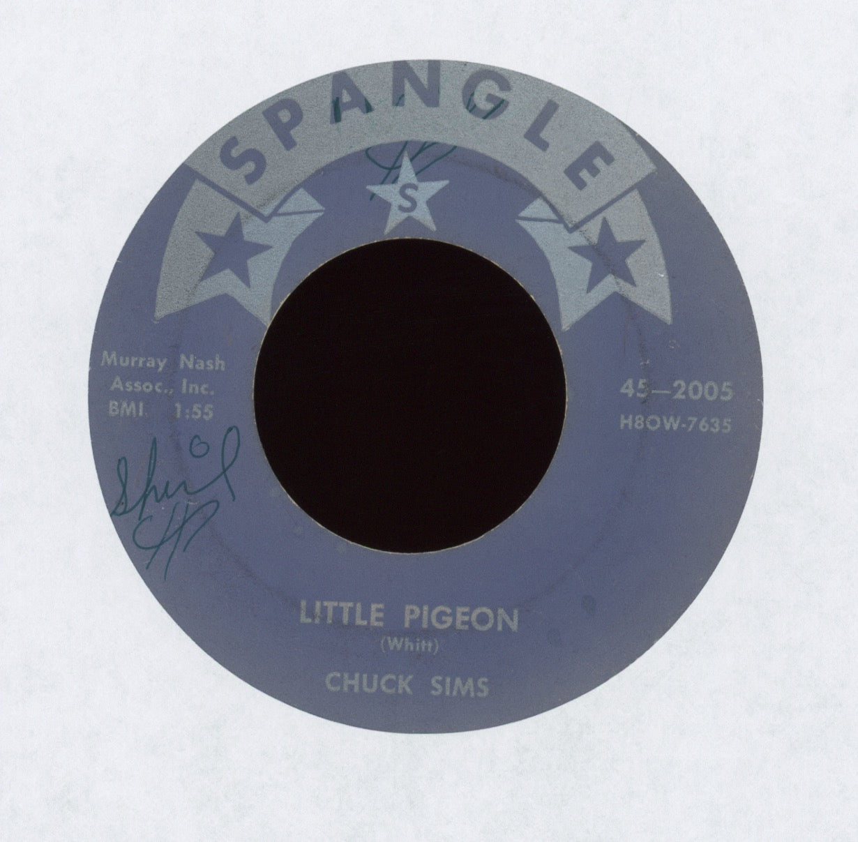 Chuck Sims - Little Pigeon on Spangle Rockabilly 45