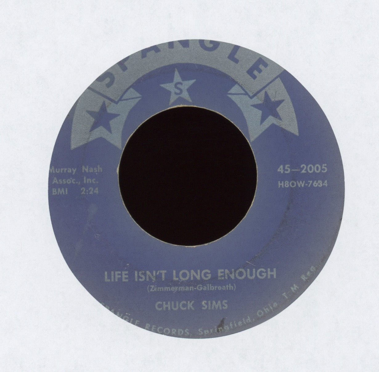 Chuck Sims - Little Pigeon on Spangle Rockabilly 45