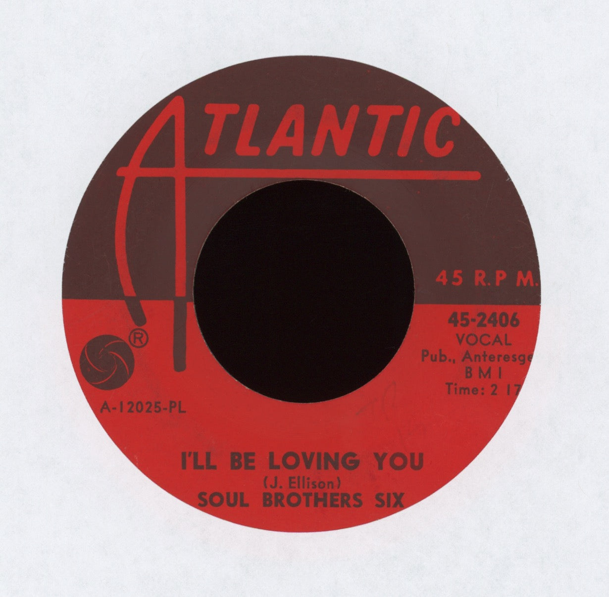 Soul Brothers Six -I'll Be Loving You on Atlantic Northern Soul 45