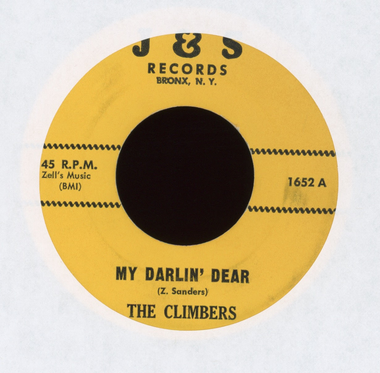 The Climbers - My Darlin' Dear on J&S R&B Doo Wop 45