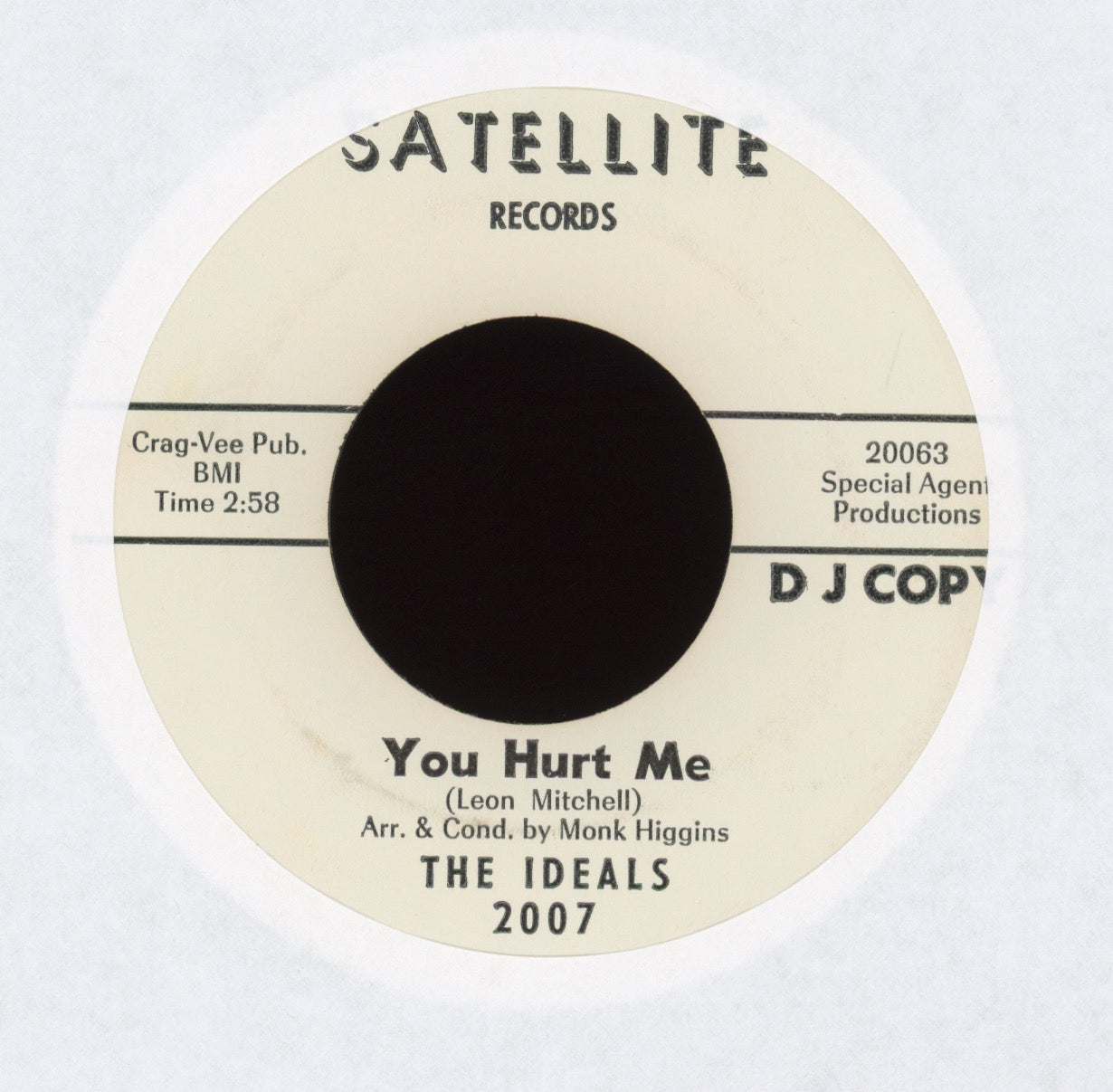 The Ideals - You Lost And I Won on Satellite Promo Northern Soul 45