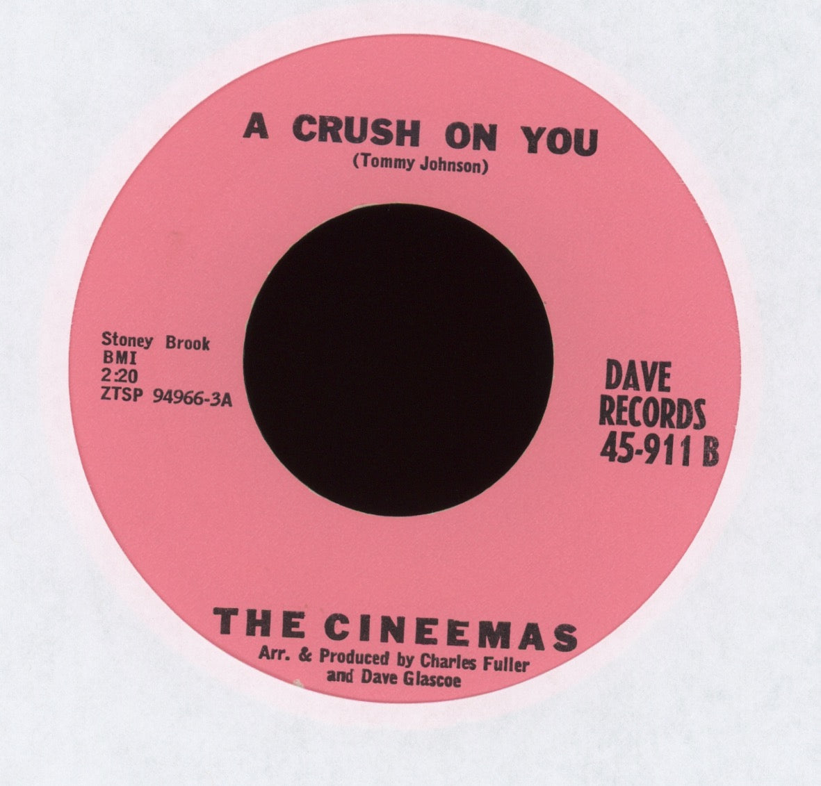 The Cineemas - A Crush On You on Dave R&B Girl Group 45