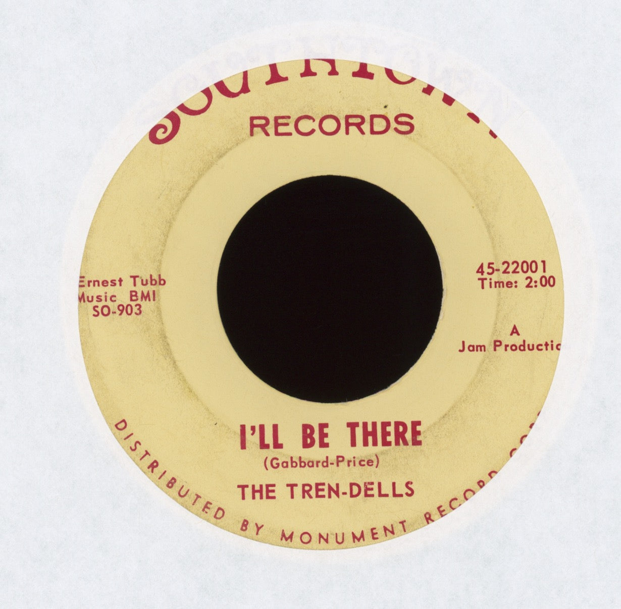 The Tren-Dells - I'll Be There on Southtown Garage Beat 45