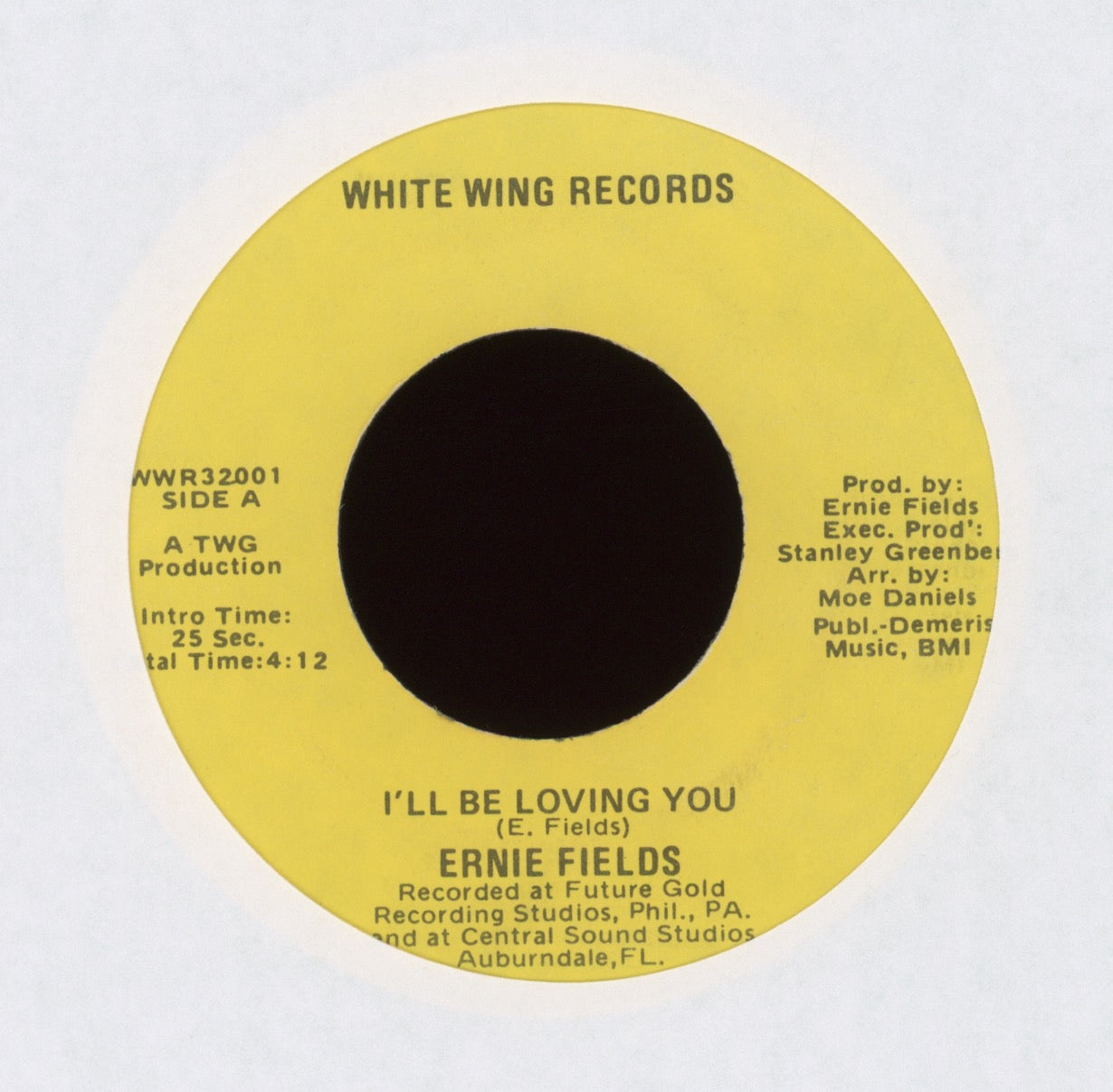 Ernie Fields - I Heard You Talking in Your Sleep on White Wing 70's Soul 45