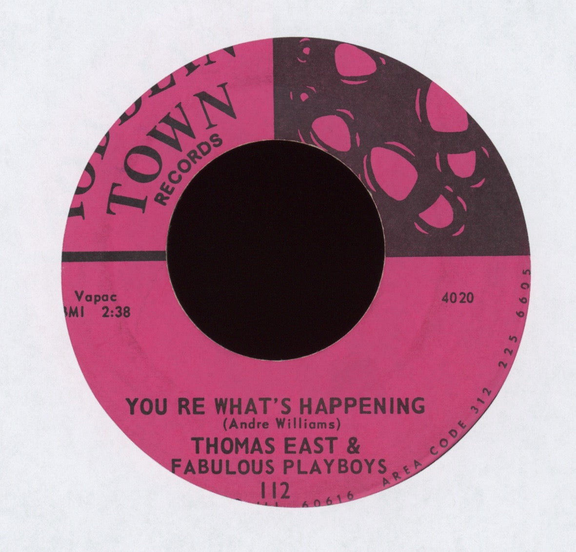 Thomas East & The Fabulous Playboys - I Get A Groove on Toddlin Town Funk 45