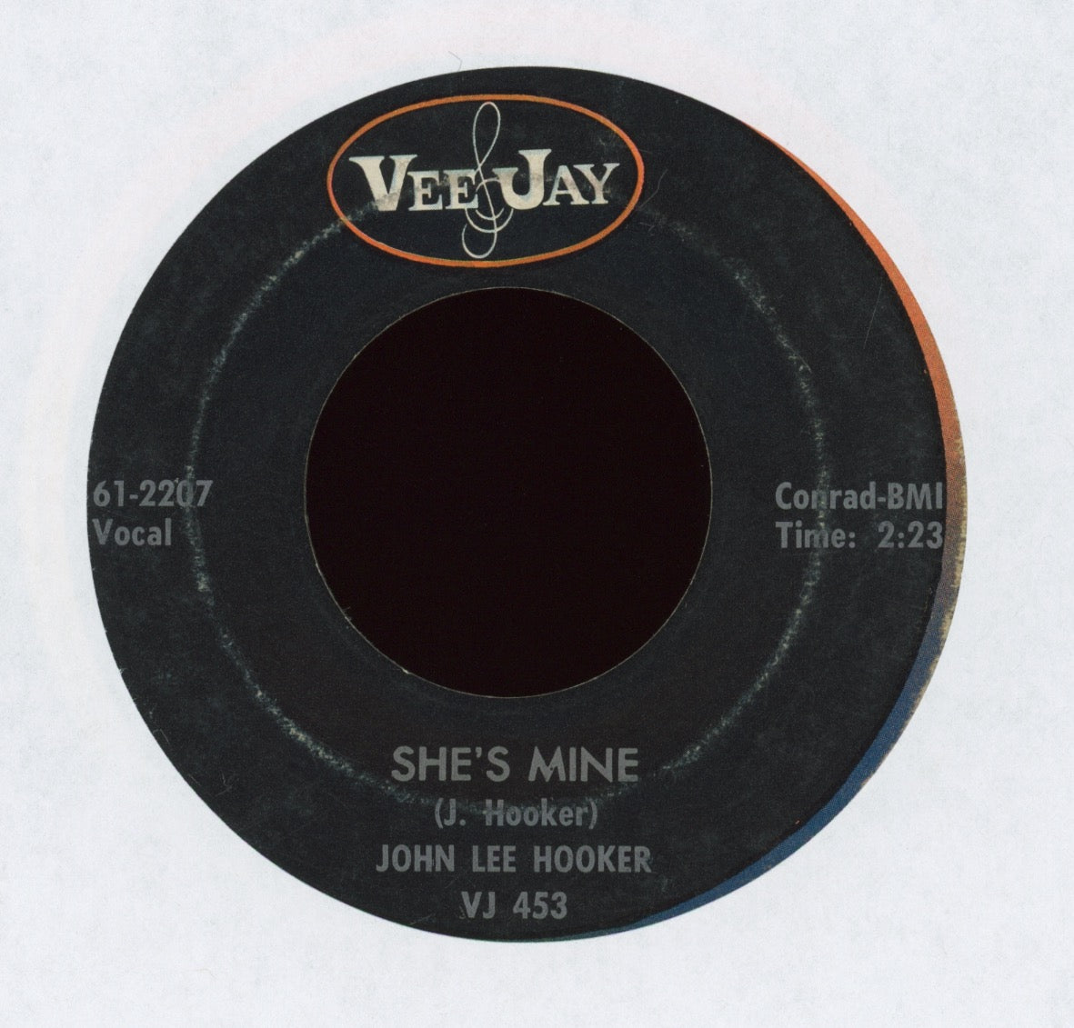 John Lee Hooker - She's Mine on Vee Jay R&B Blues 45