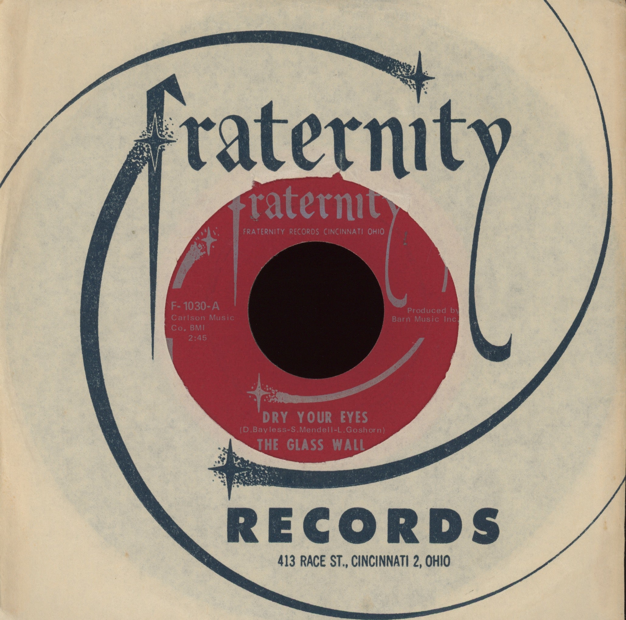 The Glass Wall - Dry Your Eyes on Fraternity Psych 45