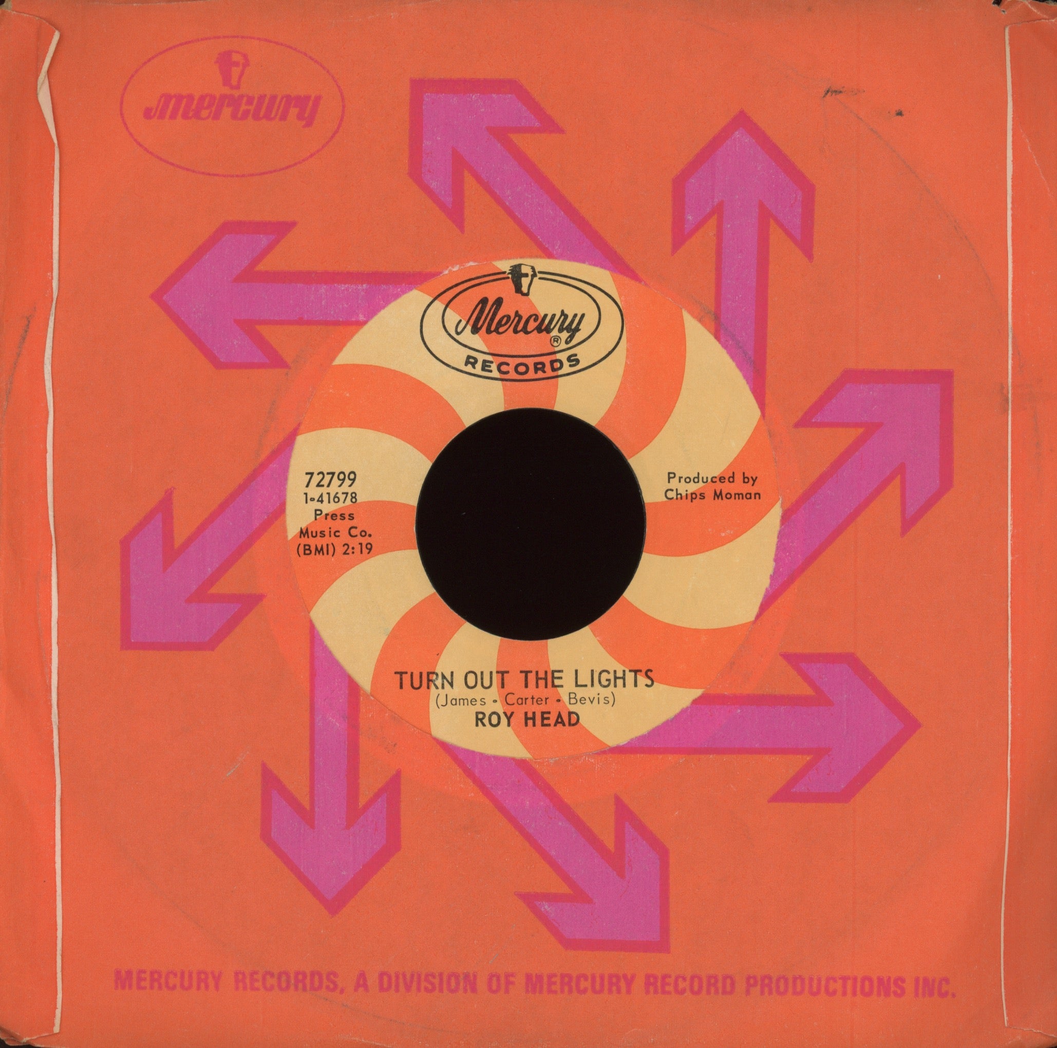 Roy Head - Broadway Walk on Mercury Funk 45