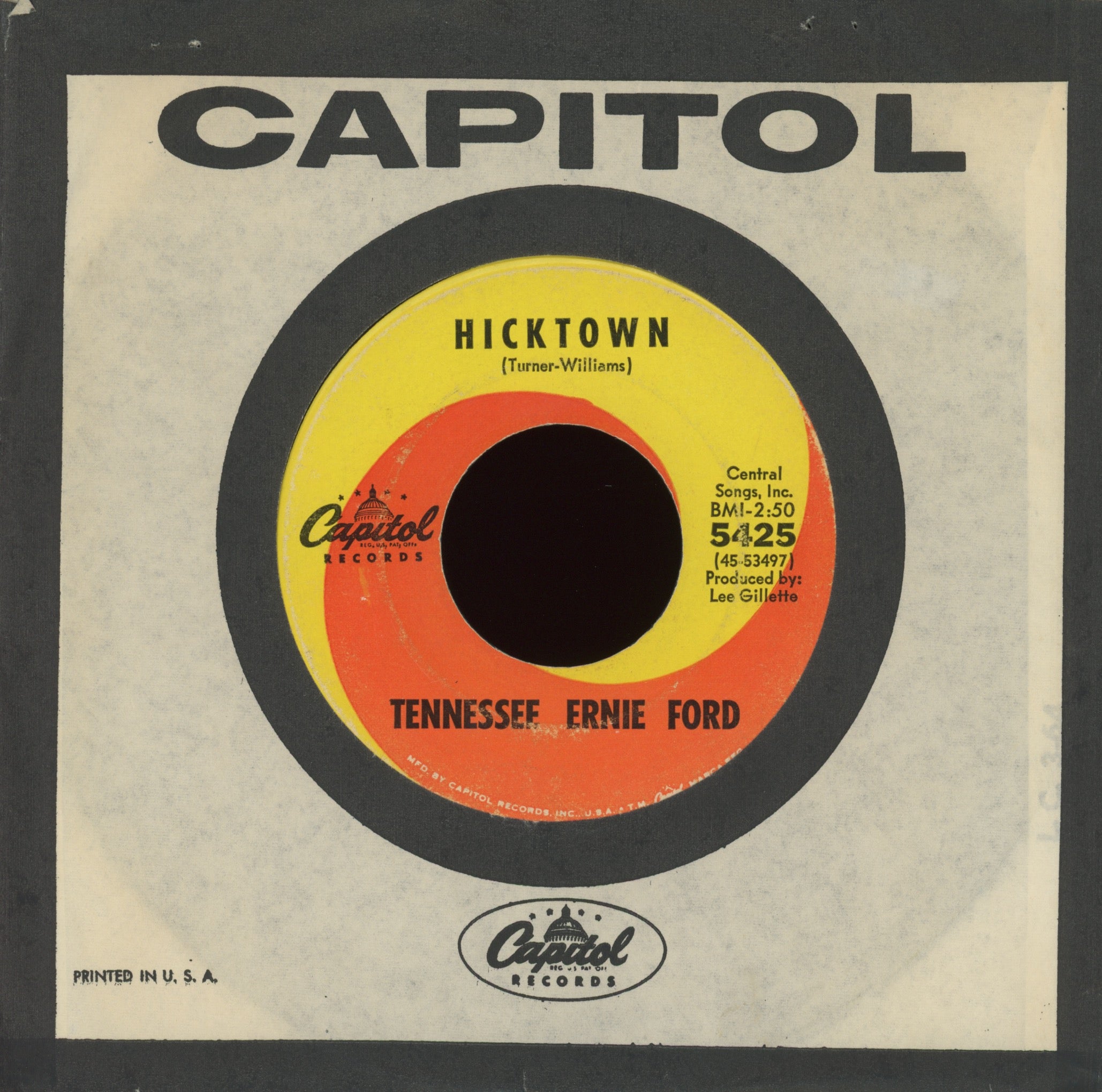 Tennessee Ernie Ford - Sixteen Tons on Capitol Mod R&B Popcorn 45