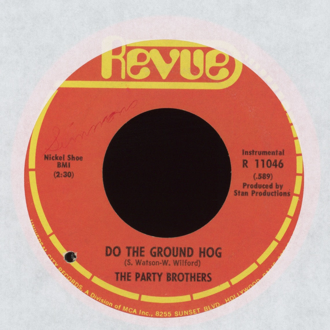 The Party Brothers - Do The Ground Hog on Revue Soul Funk 45