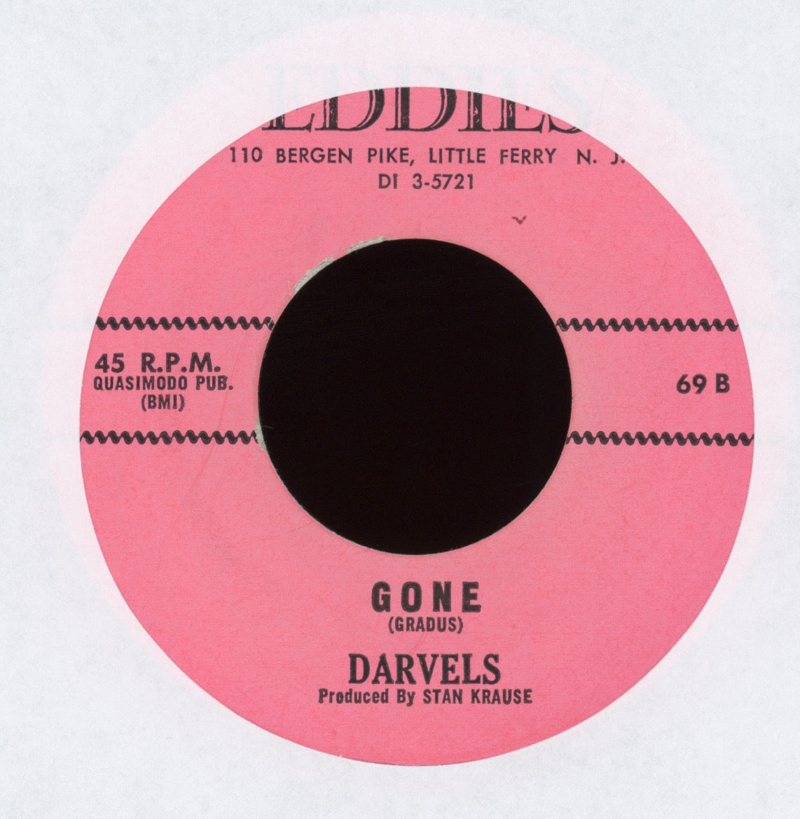 The Darvels - I Lost My Baby on Eddies R&B Doo Wop 45