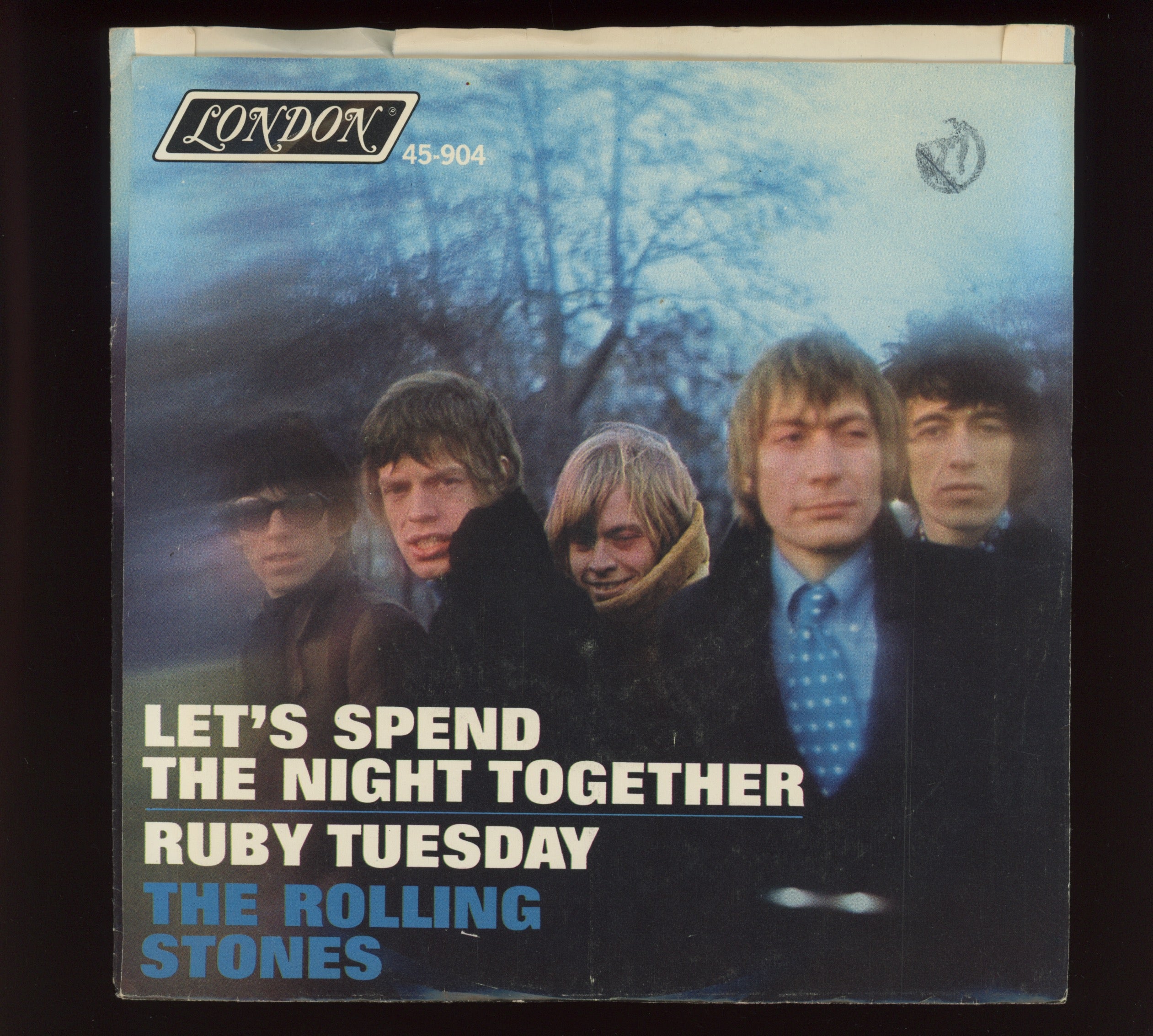 The Rolling Stones - Let's Spend The Night Together on London 45 With Picture Sleeve