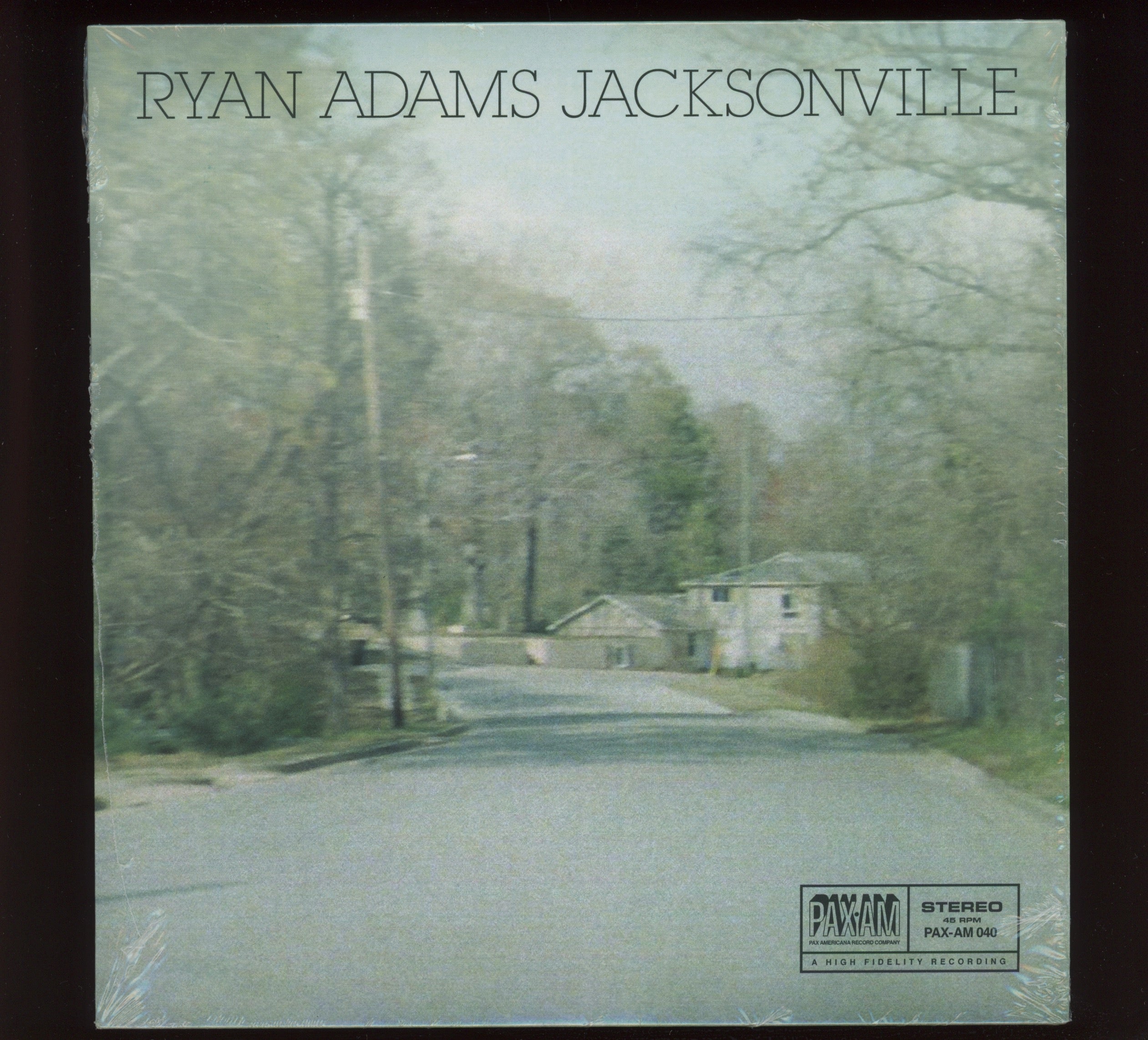 Ryan Adams - Jacksonville on Pax Americana Blue Vinyl 7" With Picture Sleeve