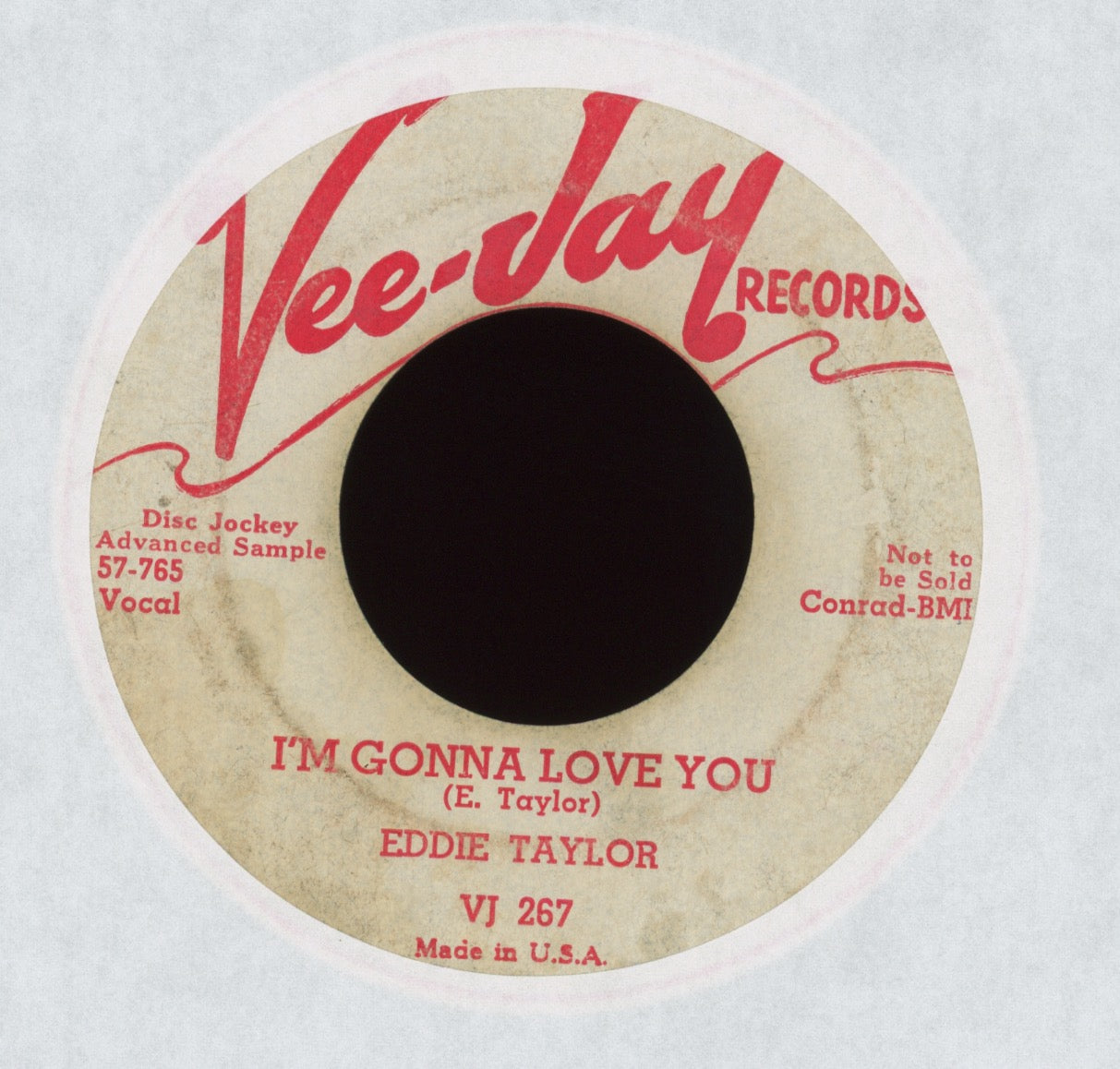 Eddie Taylor - I'm Gonna Love You on Vee Jay Promo R&B 45