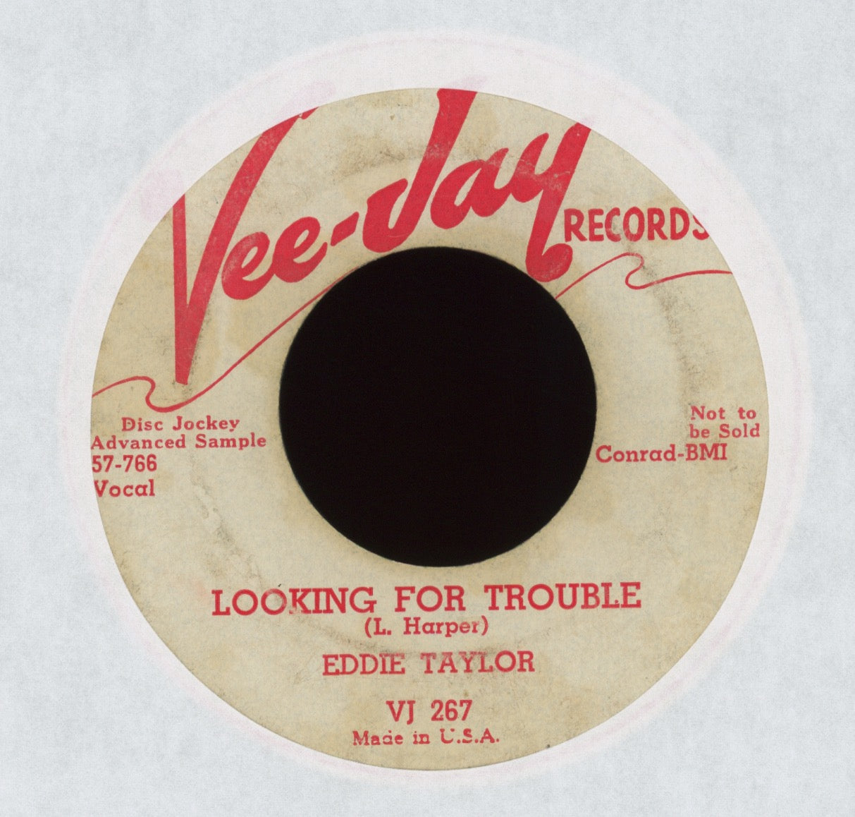 Eddie Taylor - I'm Gonna Love You on Vee Jay Promo R&B 45