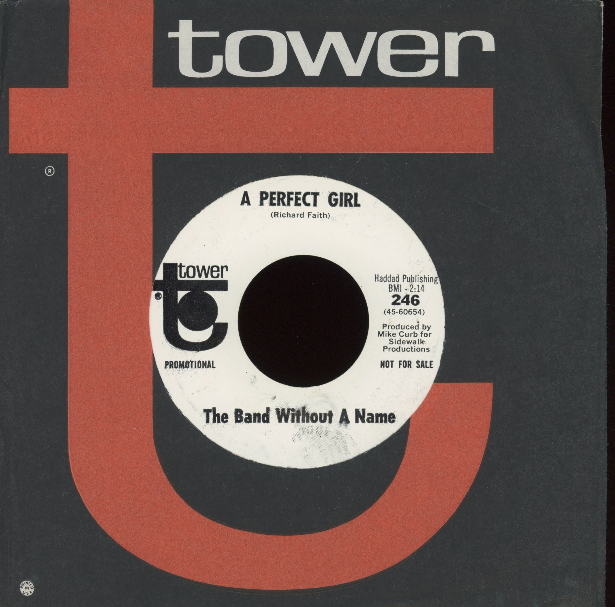 The Band Without A Name - Turn On Your Lovelight on Tower Promo Garage 45