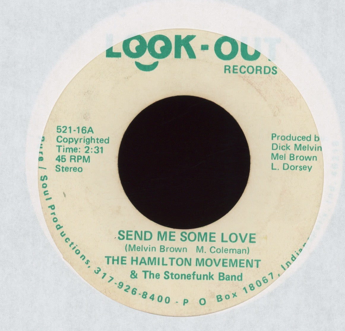 The Hamilton Movement - Love Circuit on Look-Out Funk 45