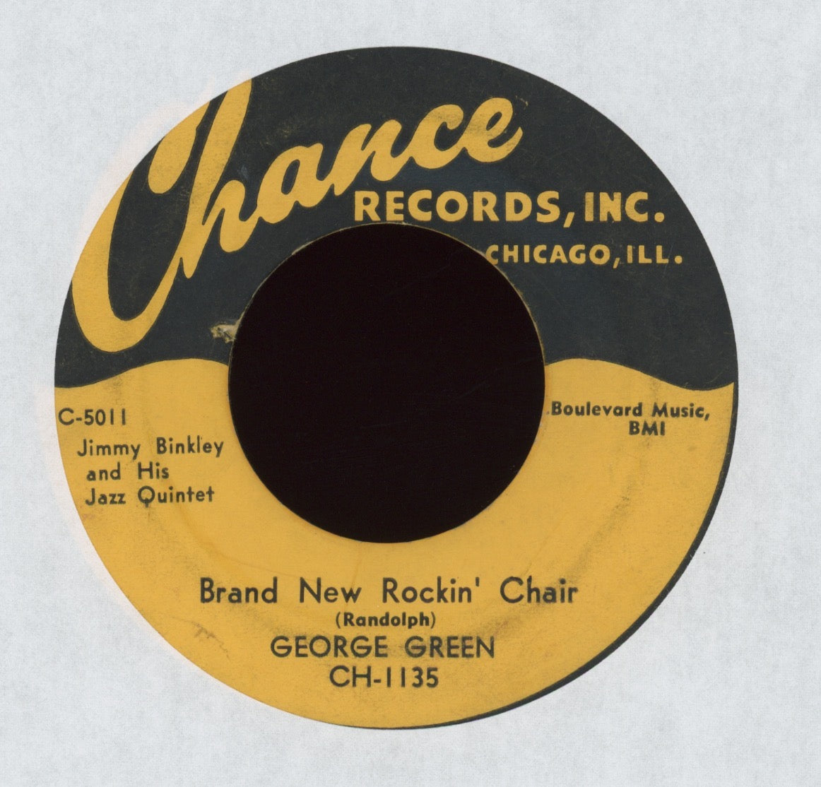 George Green - Brand New Rockin' Chair on Chance R&B Rocker 45