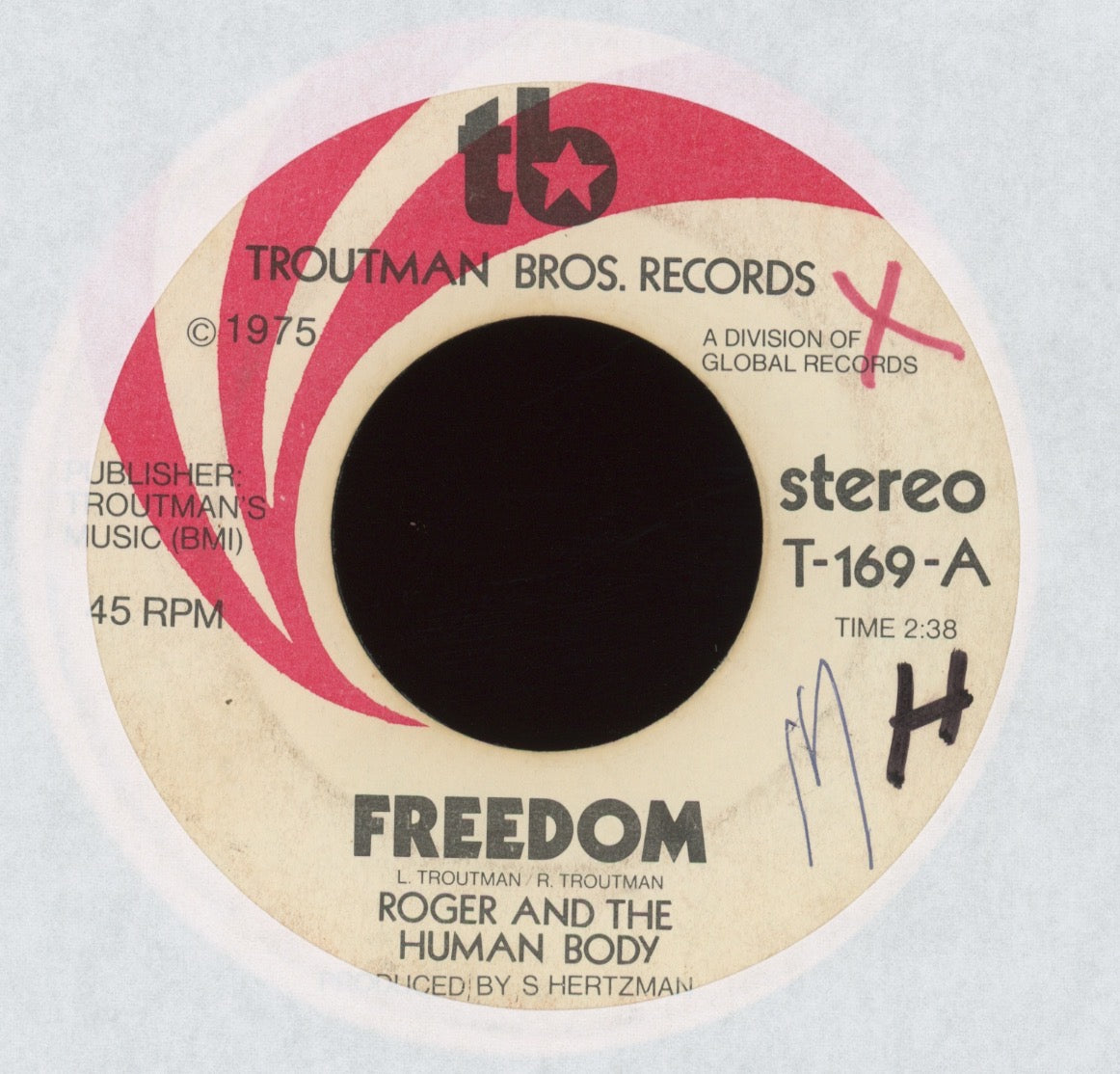 Roger & The Human Body - Freedom on Troutman Bros. Funk 45