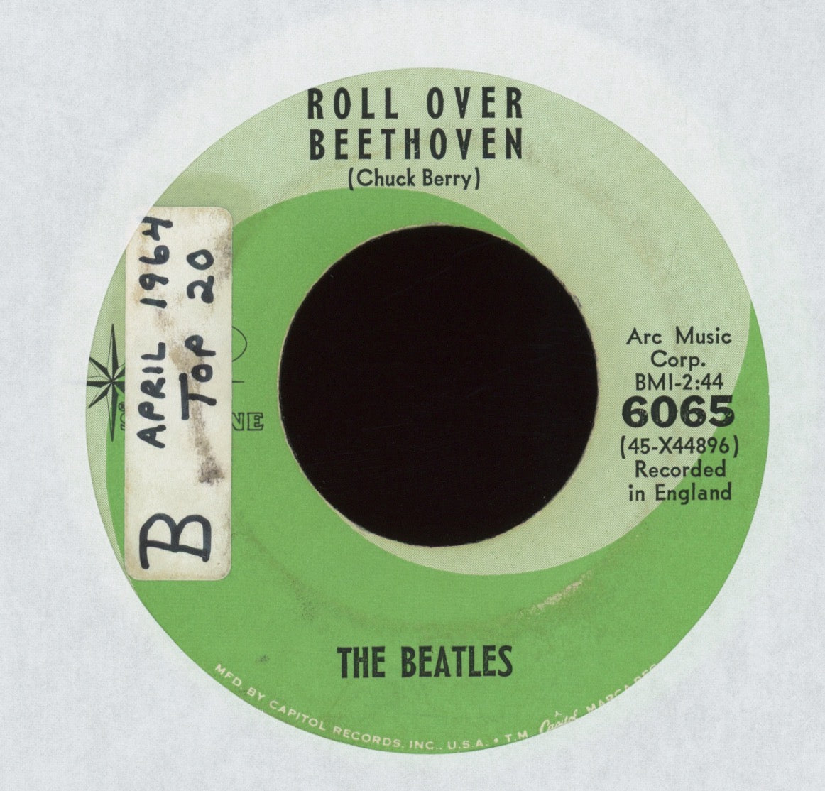 The Beatles - Misery / Roll Over Beethoven on Capitol Star Line Reissue 45