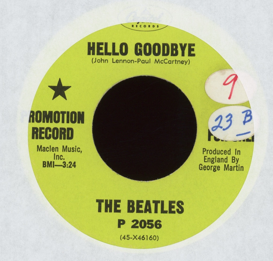 The Beatles - Hello Goodbye / I Am the Walrus on Capitol Promo 45