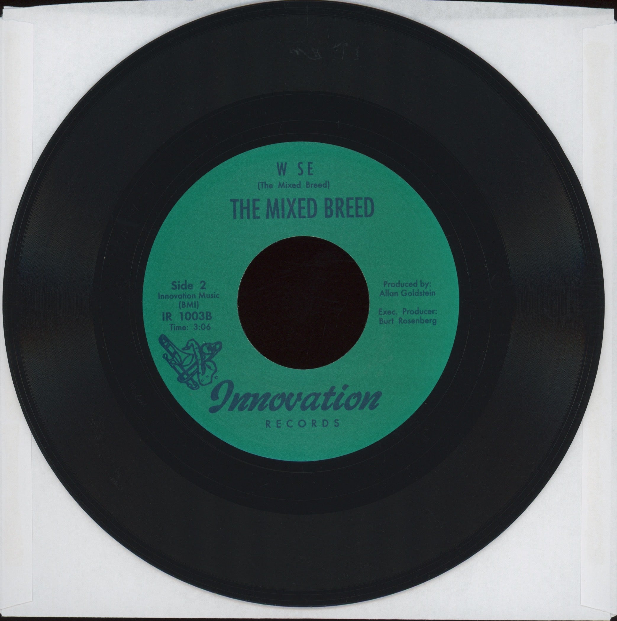 The Mixed Breed - Gotta Get Home / Wise on Innovation Numero Reissue 45 With Picture Sleeve