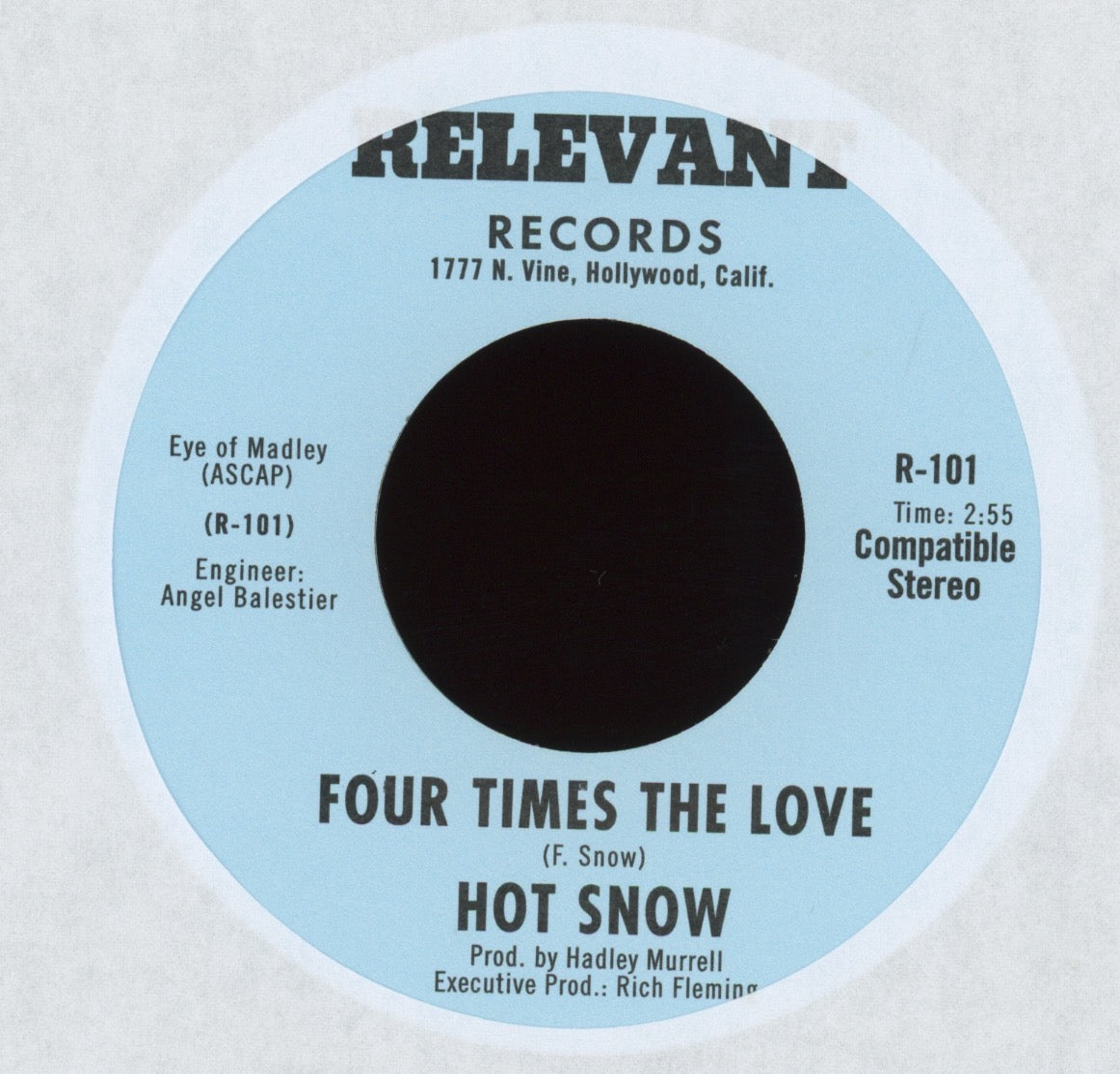 Hot Snow - Four Times The Love on Relevant Numero Reissue Funk 45