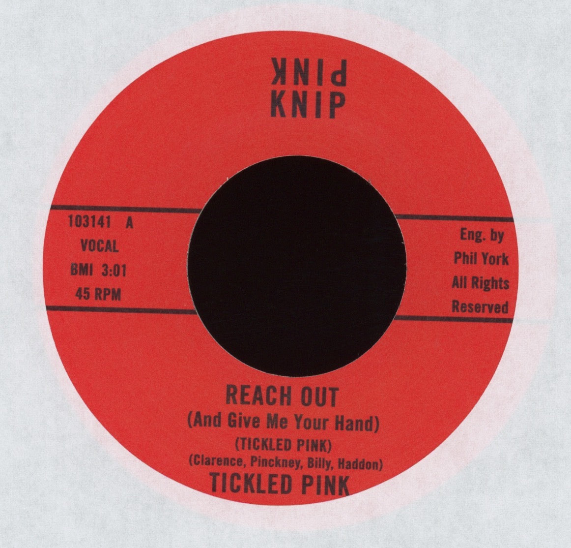 Tickled Pink - Reach Out (And Give Me Your Hand) on Pink Knip Numero Reissue Funk 45