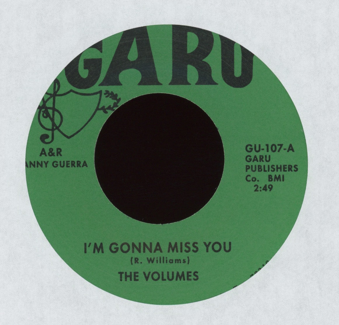 The Volumes - I'm Gonna Miss You on Garu Numero Reissue Sweet Northern Soul 45