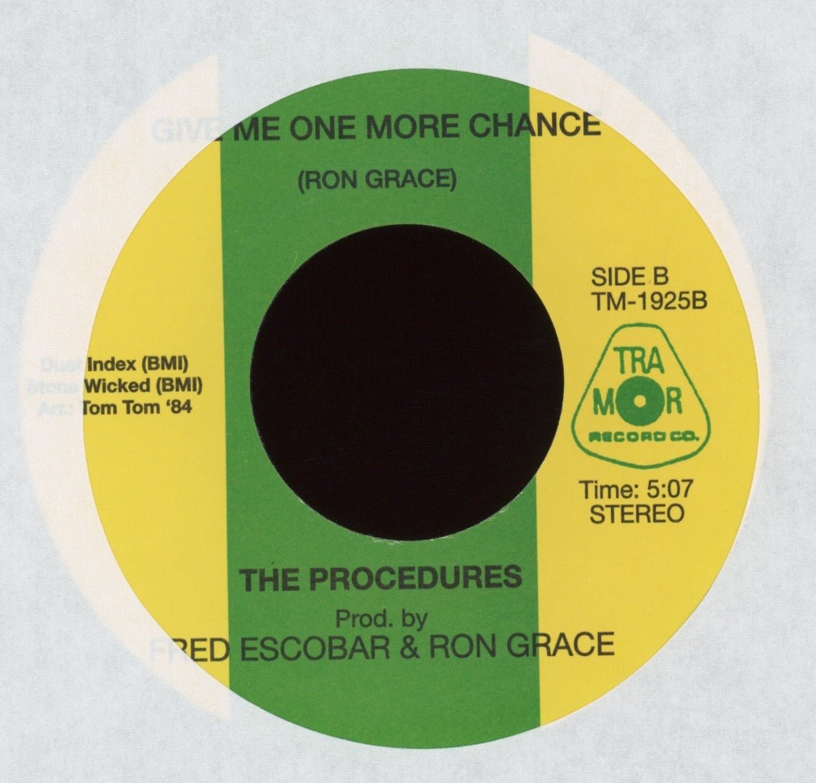 The Procedures - Give Me One More Chance on Tra Mor Numero Reissue Northern Group Soul 45