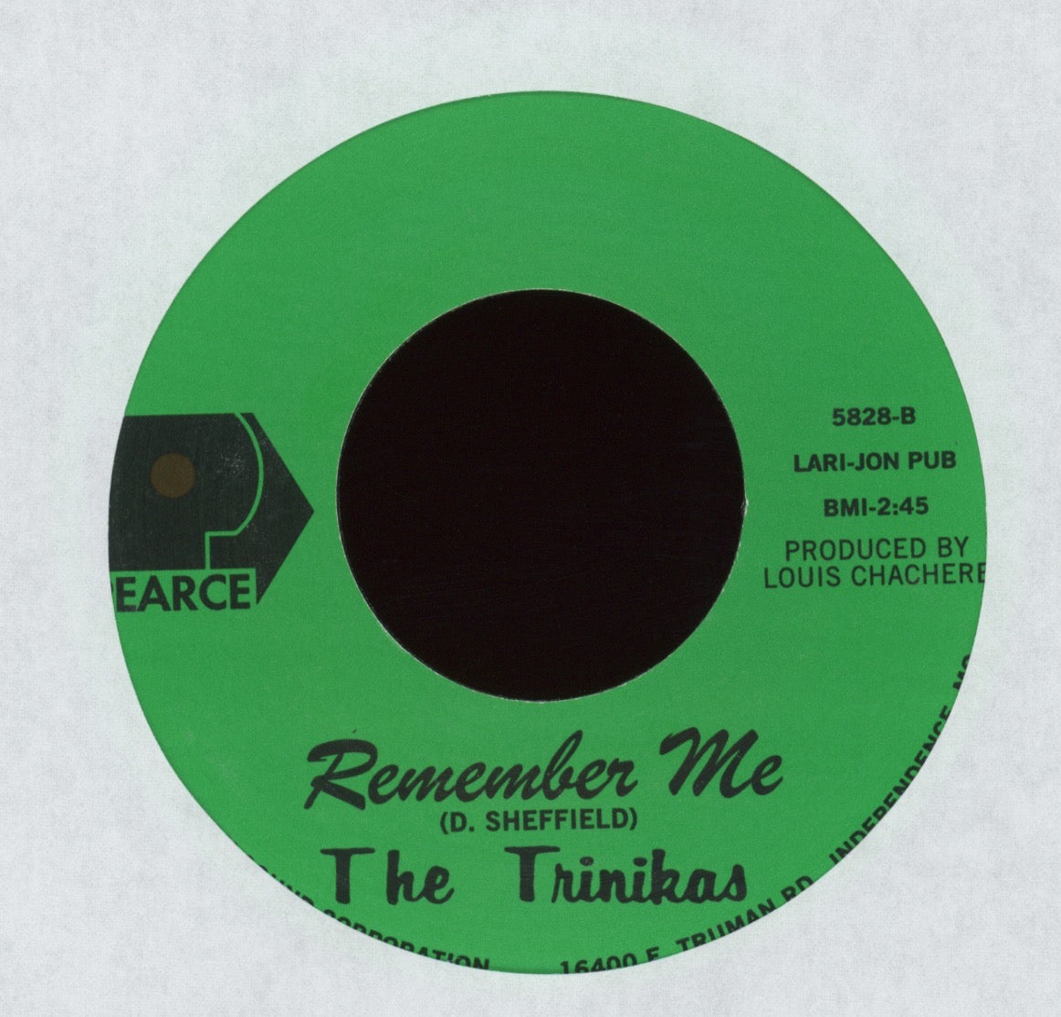 The Trinikas - Remember Me on Pearce Numero Reissue Funk 45