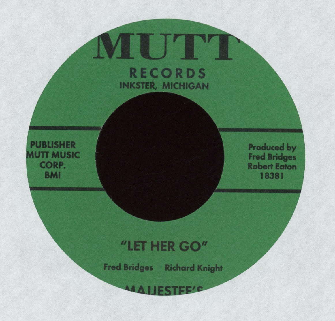 The Majestees - Take Back All Those Things on Mutt Numero Reissue Northern Soul 45