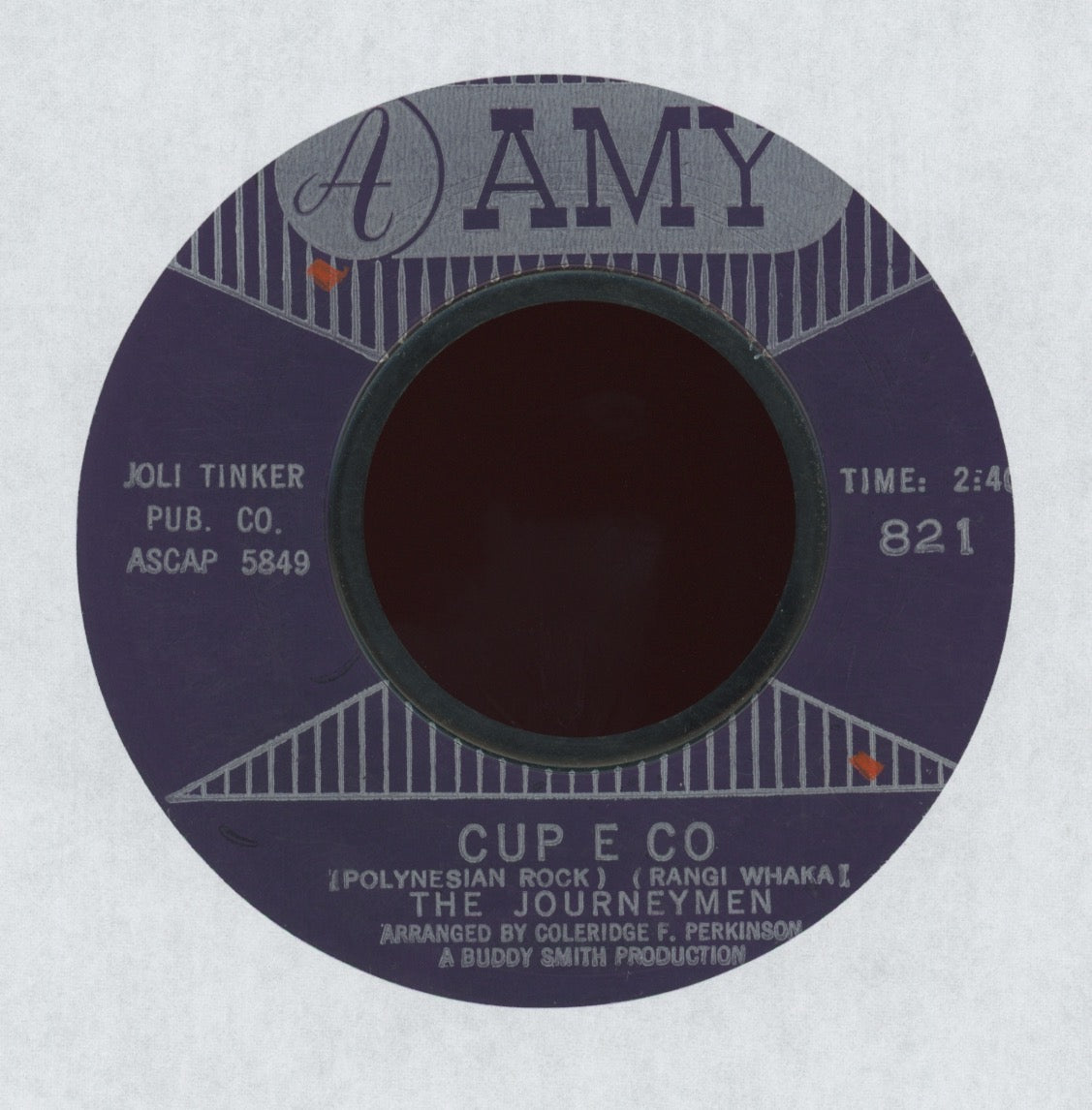 The Journeymen - Cup-E-Co (Polynesian Rock) on Amy R&B Exotica 45