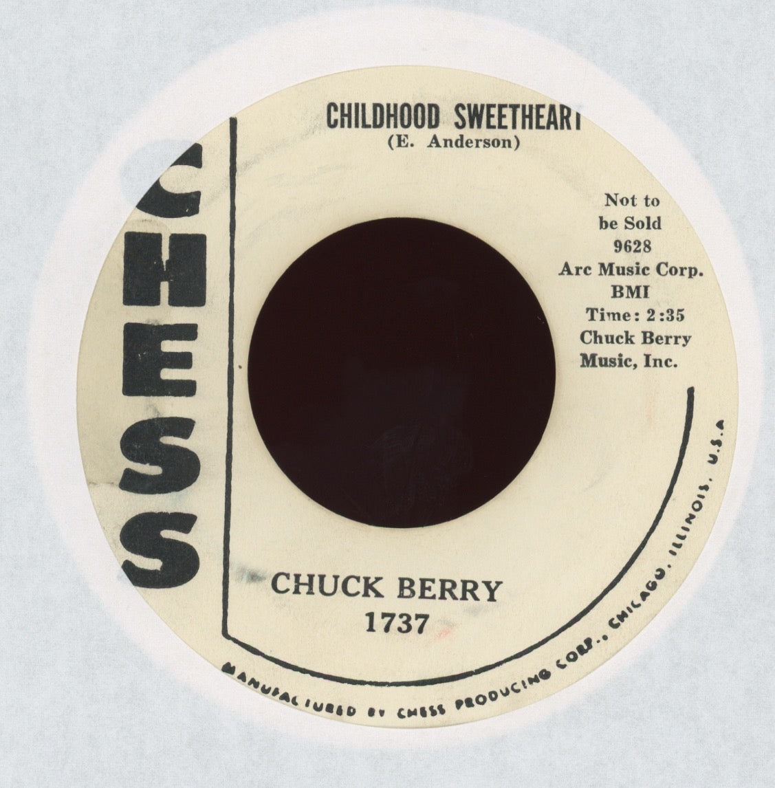 Chuck Berry - Broken Arrow on Chess Promo R&B 45