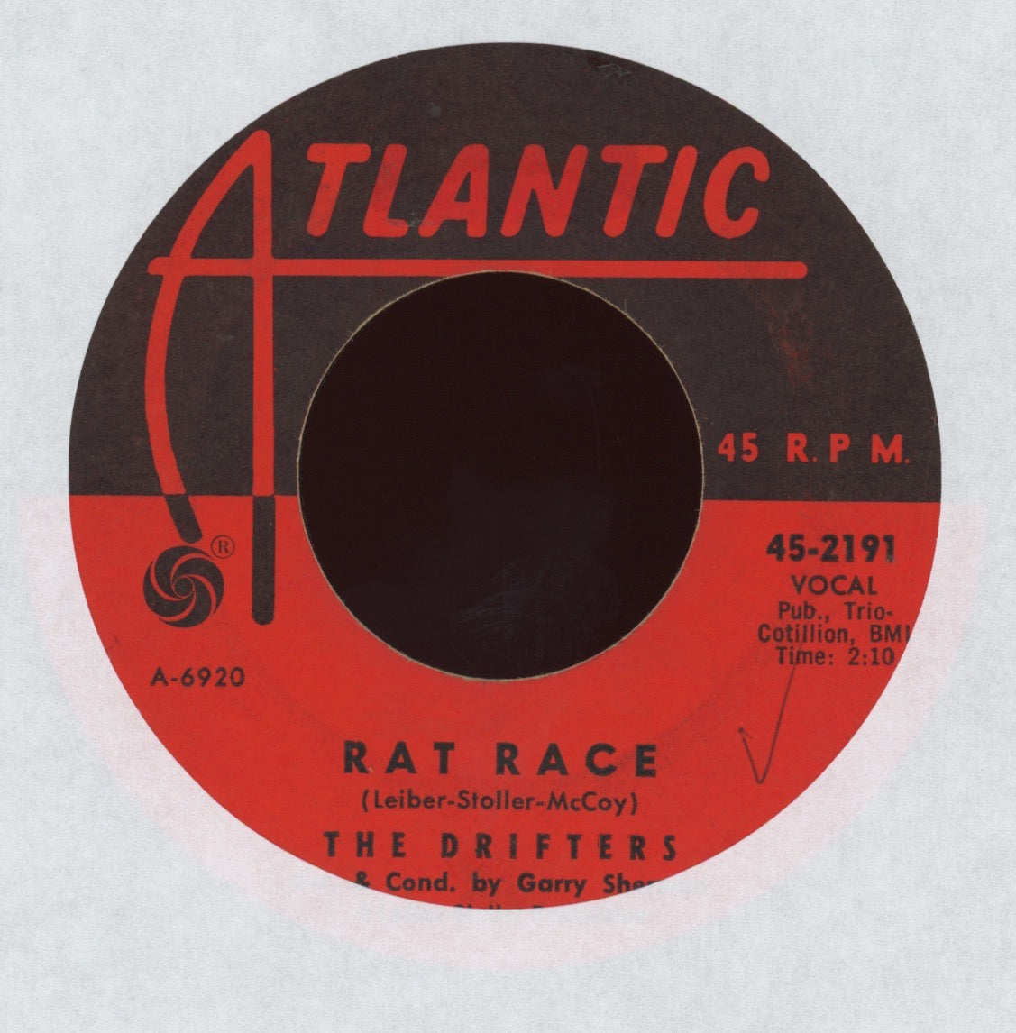 The Drifters - Rat Race on Atlantic R&B 45