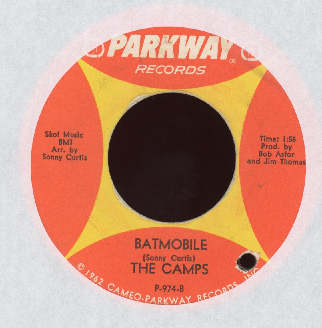 The Camps - The Ballad Of Batman on Parkway Garage Hot Rod Surf 45