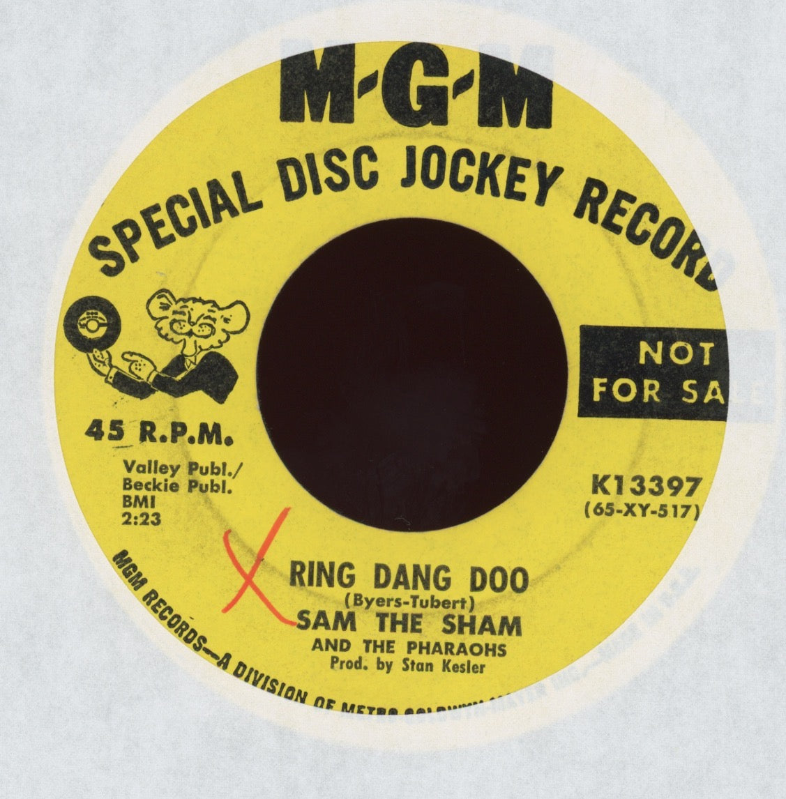 Sam The Sham & The Pharaohs - Ring Dang Doo on MGM Promo Rock 45