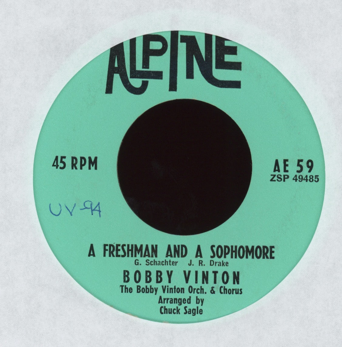 Bobby Vinton - The Sheik on Alpine R&B Popcorn Exotica 45