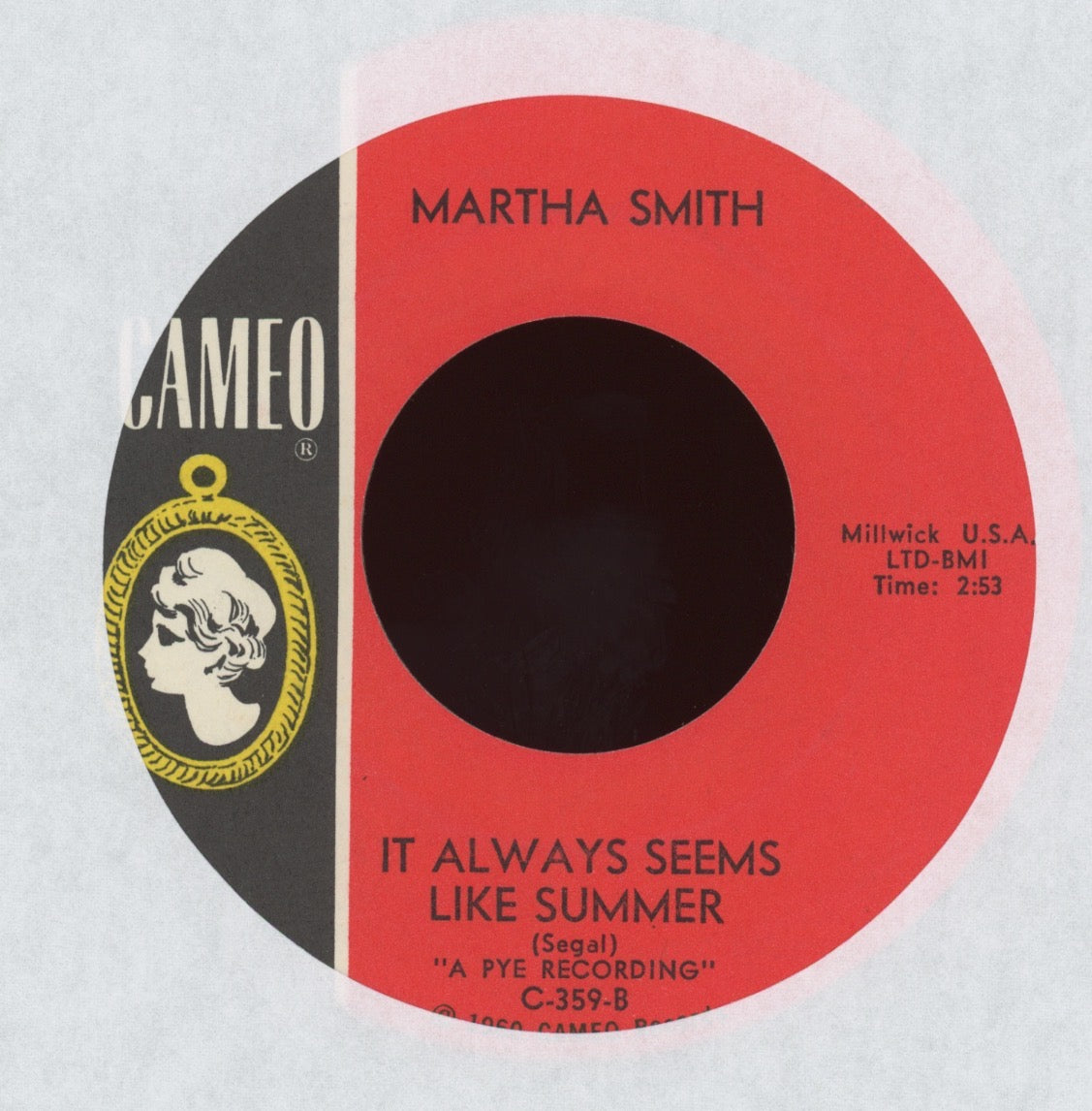 Martha Smith - As I Watch You Walk Away on Cameo Northern Soul 45