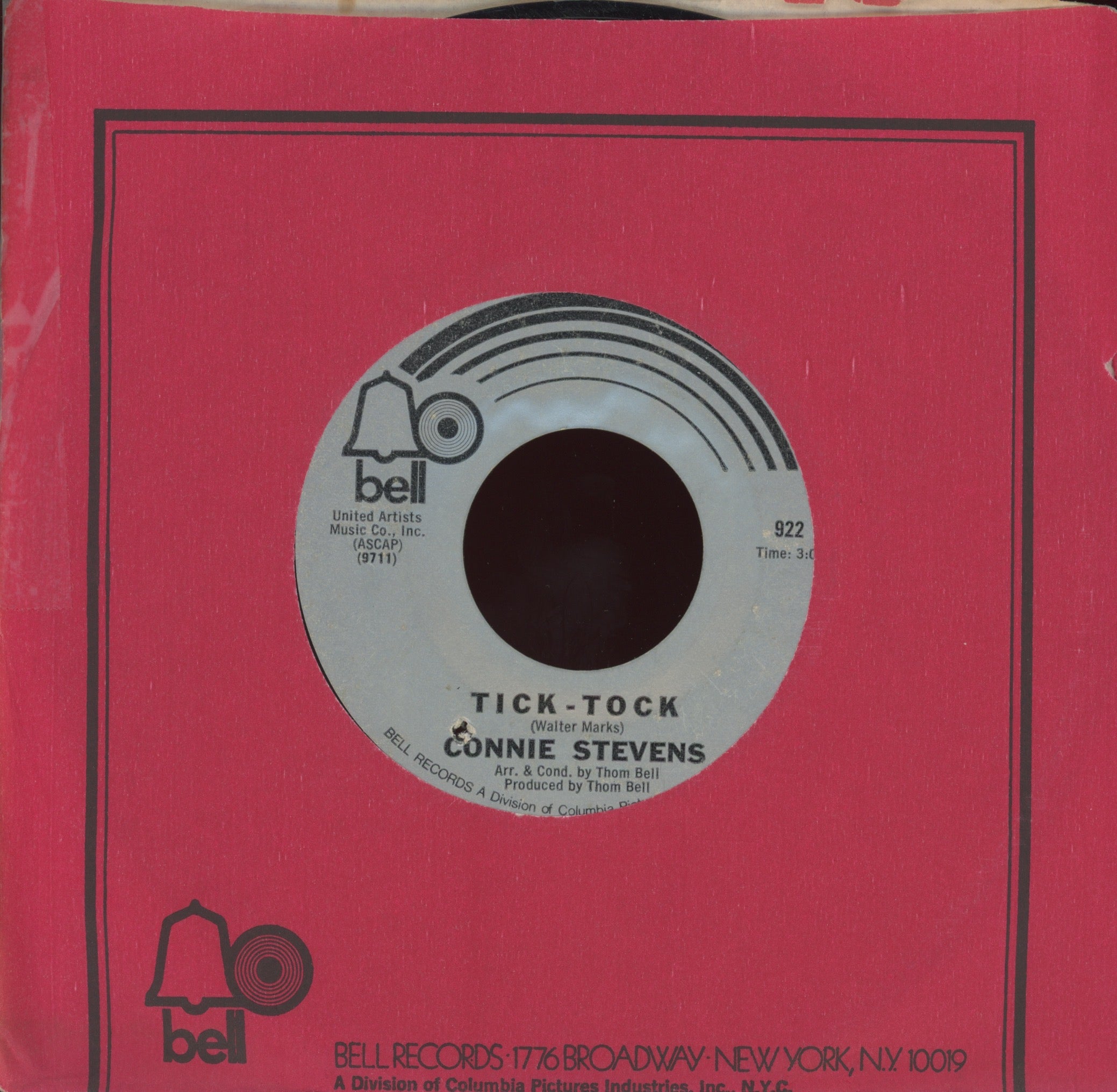 Connie Stevens - Tick-Tock on Bell Northern Soul 45