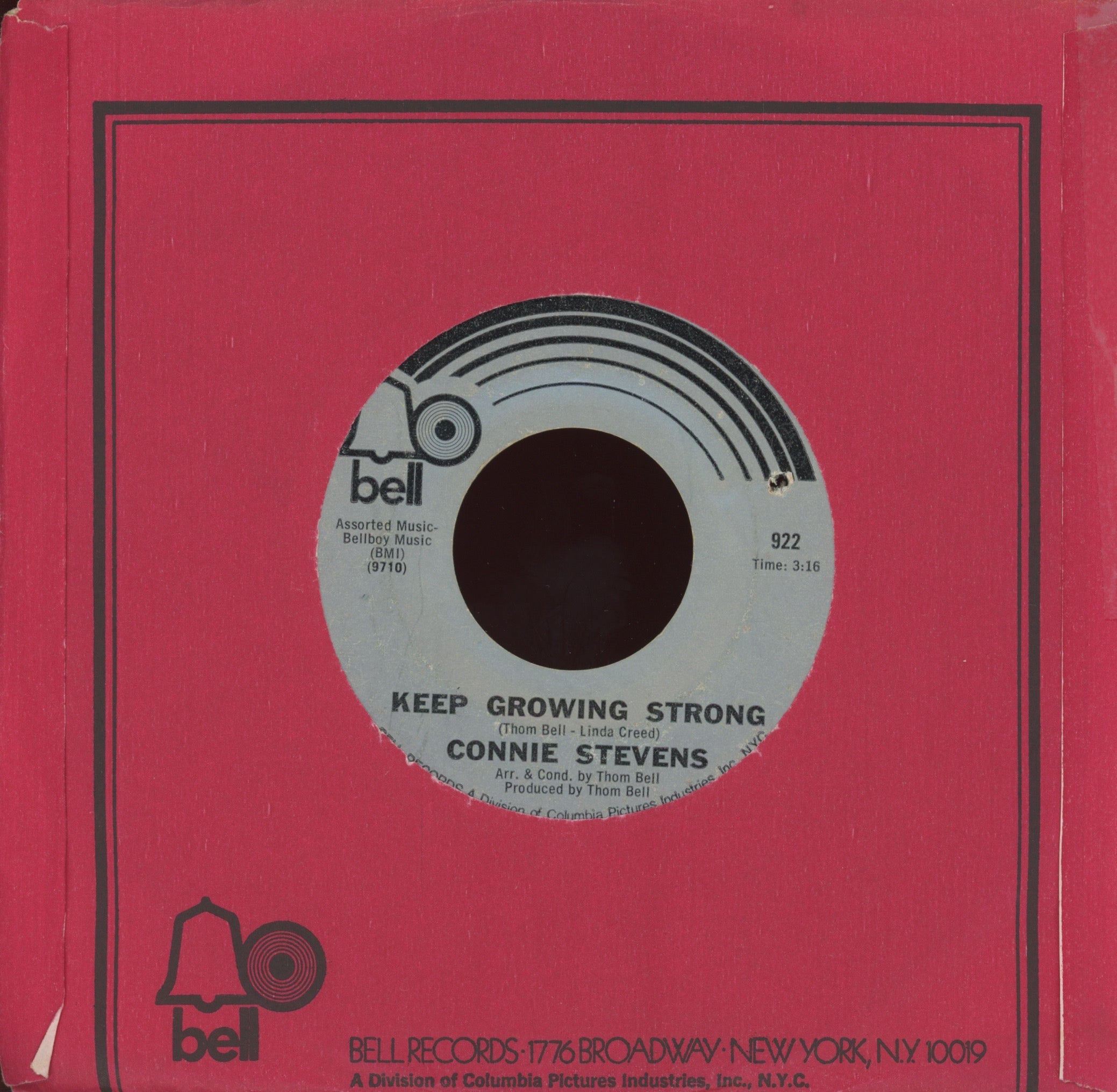 Connie Stevens - Tick-Tock on Bell Northern Soul 45